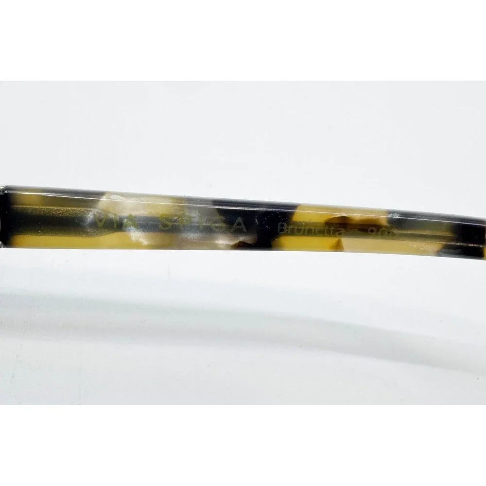 Via Spiga Eyeglasses Women Brown Cat Eye Semi Rimless Brunetta 55-18-140